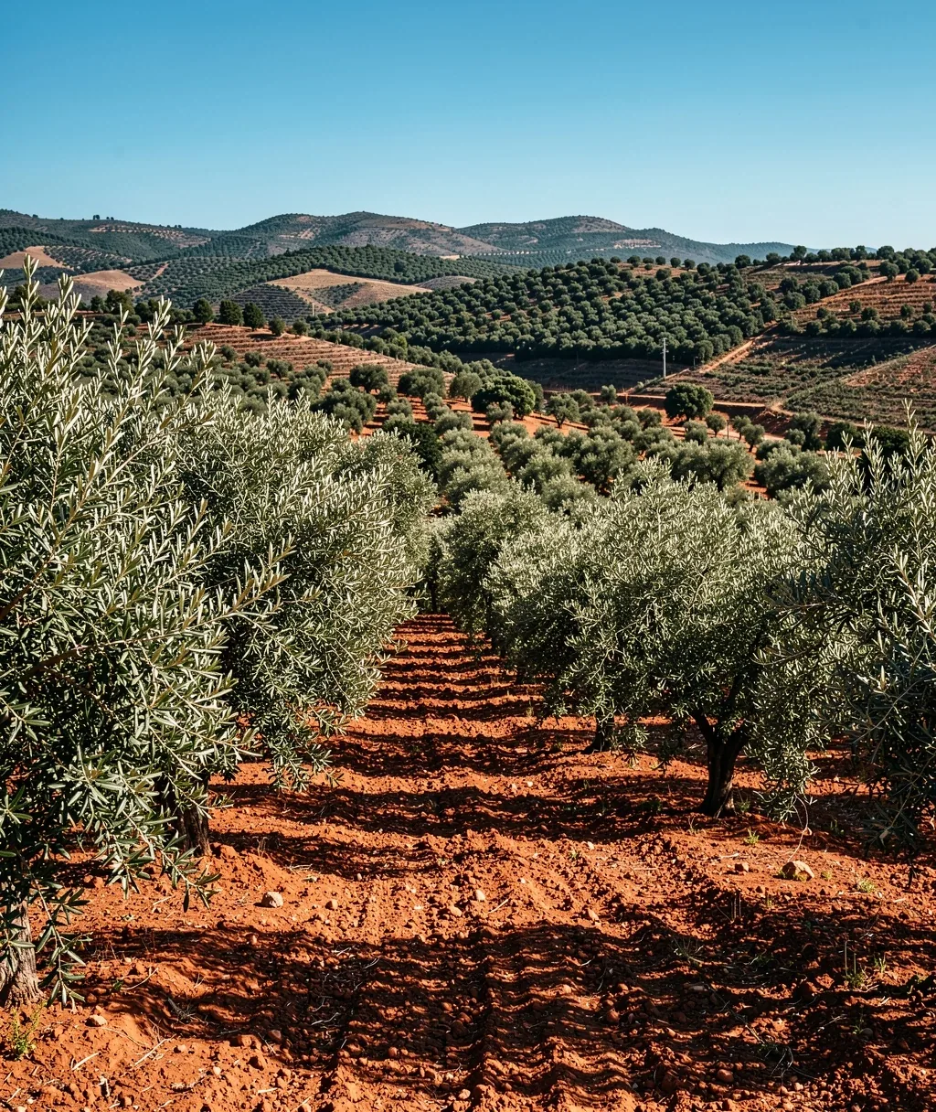 Paisaje de olivos andaluces